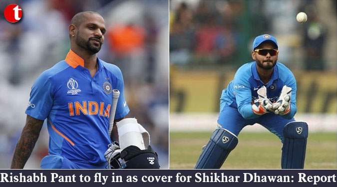 Rishabh Pant to fly in as cover for Shikhar Dhawan: Report