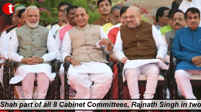 Shah part of all 8 Cabinet Committees, Rajnath Singh in two