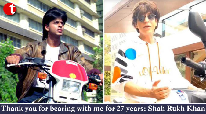 Thank you for bearing with me for 27 years: Shah Rukh Khan