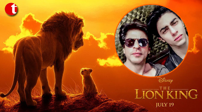 SRK pairs up with son Aryan for 'The Lion King'