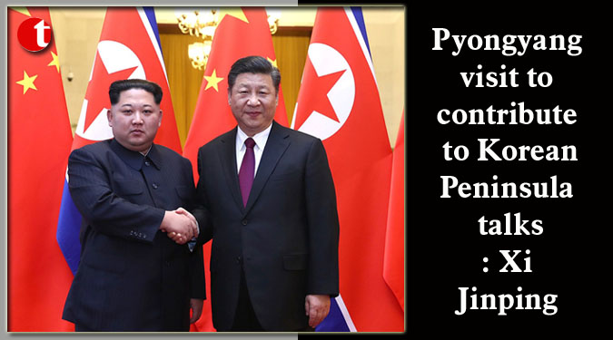 Pyongyang visit to contribute to Korean Peninsula talks: Xi Jinping