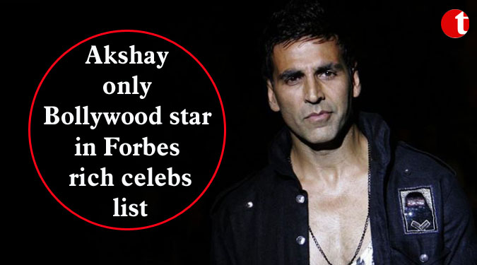 Akshay only Bollywood star in Forbes rich celebs list