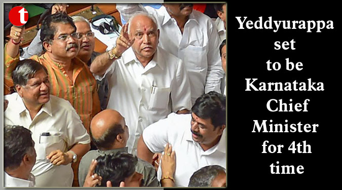 Yeddyurappa set to be Karnataka Chief Minister for 4th time