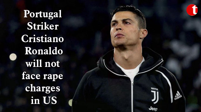 Portugal Striker Cristiano Ronaldo will not face rape charges in US