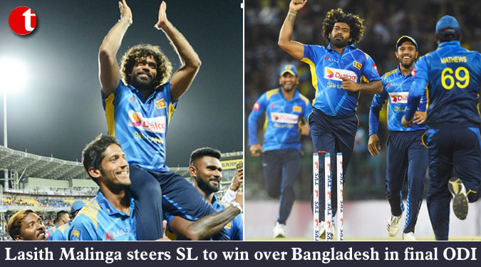 Lasith Malinga steers SL to win over Bangladesh in final ODI