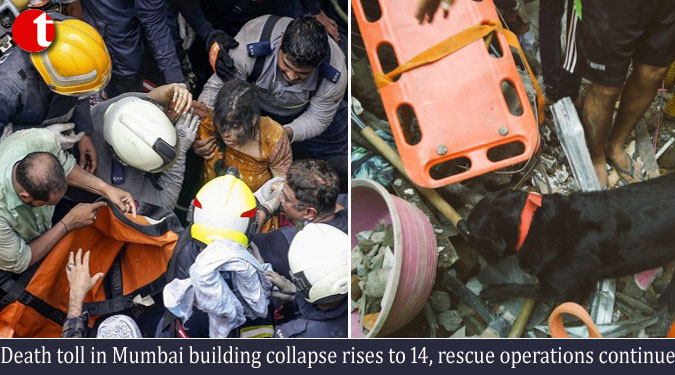 Death toll in Mumbai building collapse rises to 14, rescue operations continue