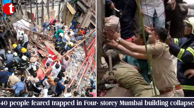 40 people feared trapped in Four- storey Mumbai building collapse