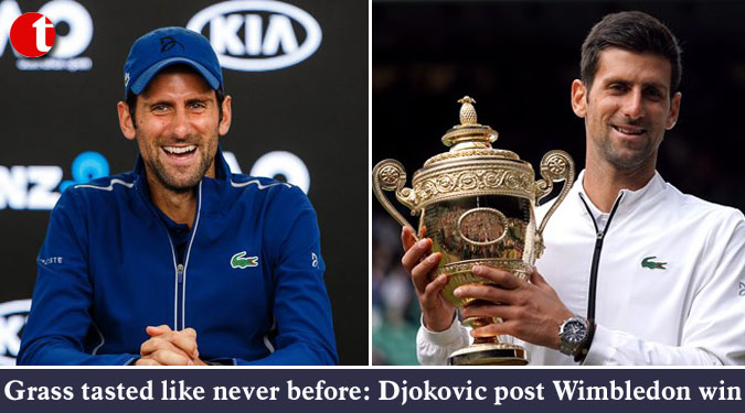 Grass tasted like never before: Djokovic post Wimbledon win