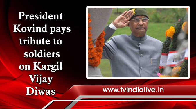 President Kovind pays tribute to soldiers on Kargil Vijay Diwas