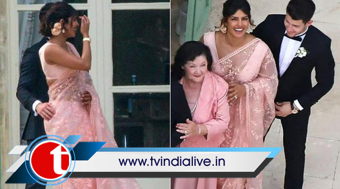 Priyanka goes traditional for Joe, Sophie’s wedding