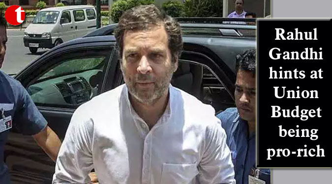 Rahul Gandhi hints at Union Budget being pro-rich