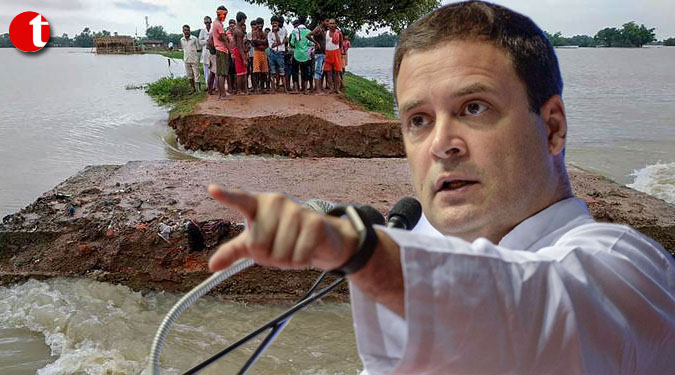 Rahul Gandhi asks Congress workers wade into flood relief