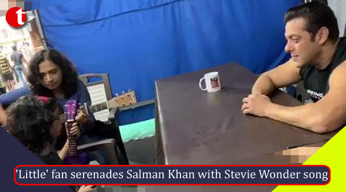'Little' fan serenades Salman Khan with Stevie Wonder song