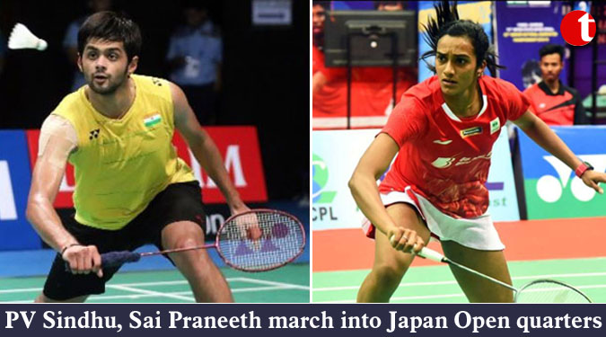 PV Sindhu, Sai Praneeth march into Japan Open quarters