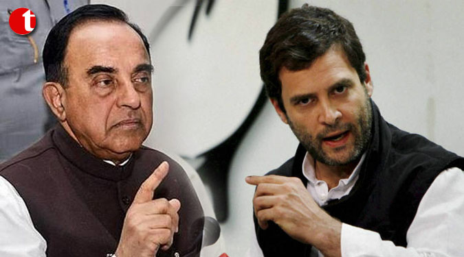 FIR against Subramanian Swamy over alleged remarks against Rahul Gandhi