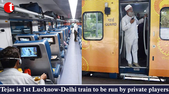 Tejas is 1st Lucknow-Delhi train to be run by private players