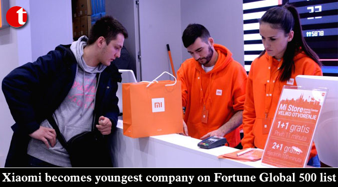 Xiaomi becomes youngest company on Fortune Global 500 list