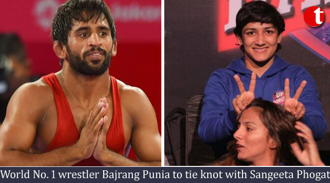 World No. 1 wrestler Bajrang Punia to tie knot with Sangeeta Phogat