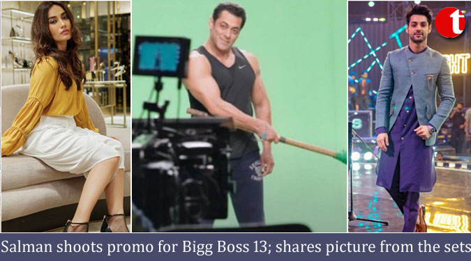 Salman shoots promo for Bigg Boss 13; shares picture from the sets