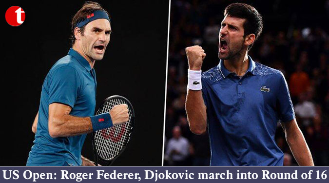 US Open: Roger Federer, Djokovic march into Round of 16