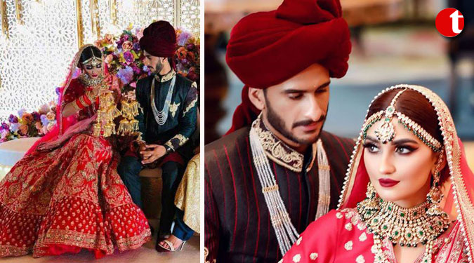 पाक क्रिकेटर हसन अली ने दुबई में हरियाणा की शामिया आरज़ू से की शादी