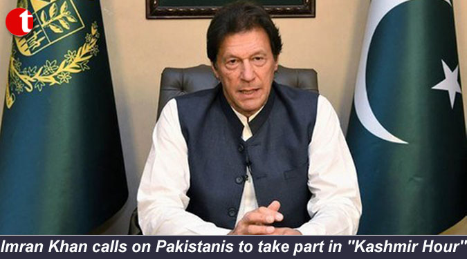 Imran Khan calls on Pakistanis to take part in ''Kashmir Hour''