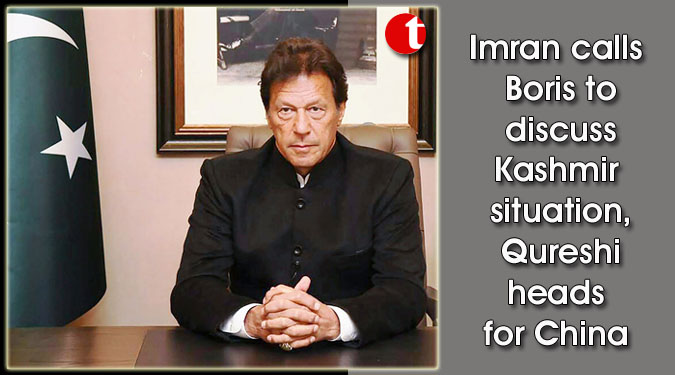 Imran calls Boris to discuss Kashmir situation, Qureshi heads for China