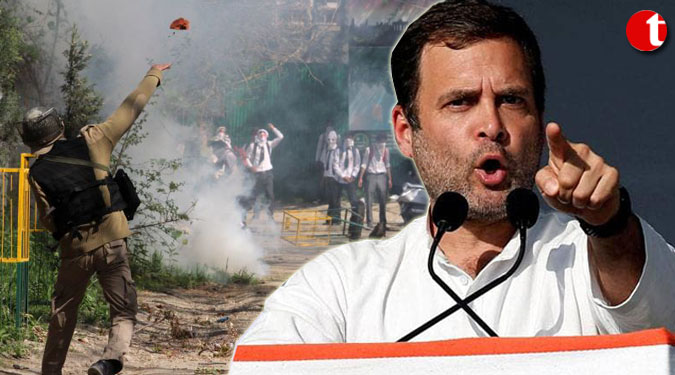 Kashmir internal issue Pak instigating violence: Rahul Gandhi