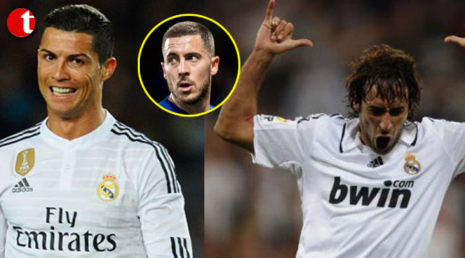 Eden Hazard joins Raul, Cristiano Ronaldo as he takes iconic No.7 at Real Madrid