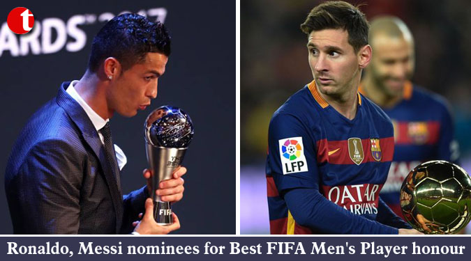 Ronaldo, Messi nominees for Best FIFA Men’s Player honour