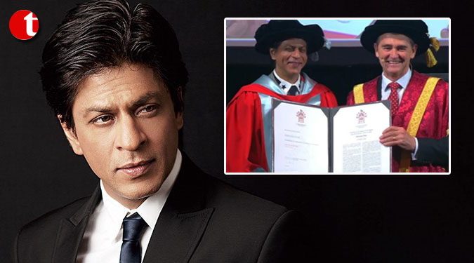 Shah Rukh wins La Trobe doctorate for humanitarian work