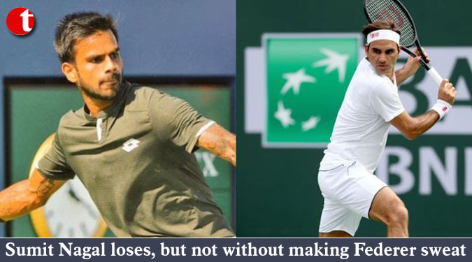 Sumit Nagal loses, but not without making Federer sweat