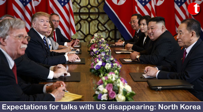 Expectations for talks with US disappearing: North Korea