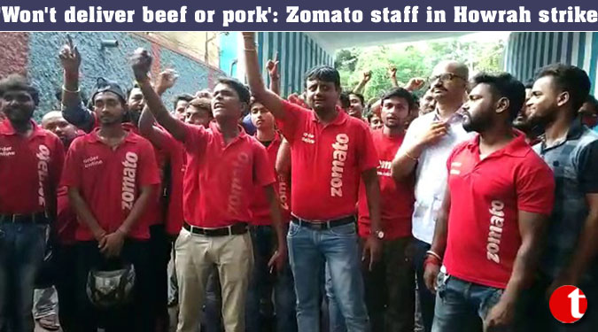'Won't deliver beef or pork': Zomato staff in Howrah strike