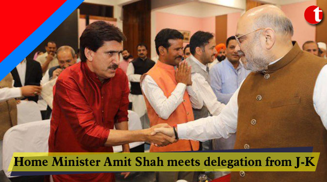 Home Minister Amit Shah meets delegation from J-K