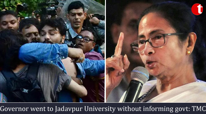 Governor went to Jadavpur University without informing govt: TMC