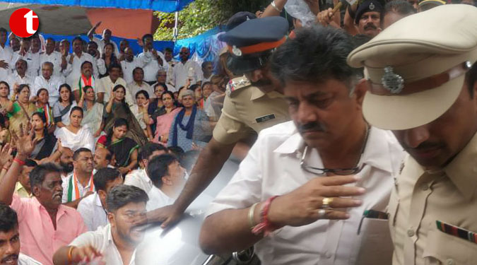 DK Shivakumar arrest: Protests erupt in Karnataka