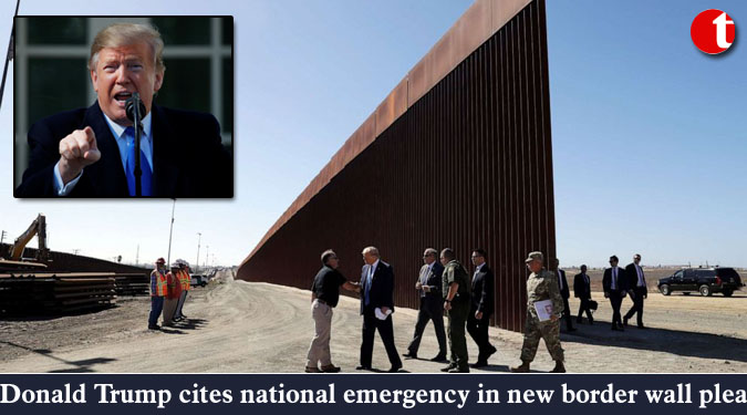 Donald Trump cites national emergency in new border wall plea