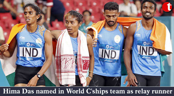 Hima Das named in World C'ships team as relay runner