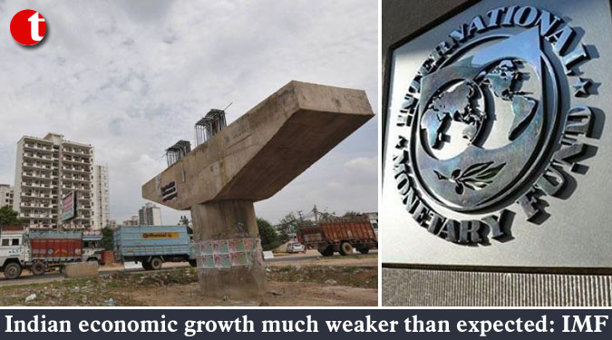 Indian economic growth much weaker than expected: IMF