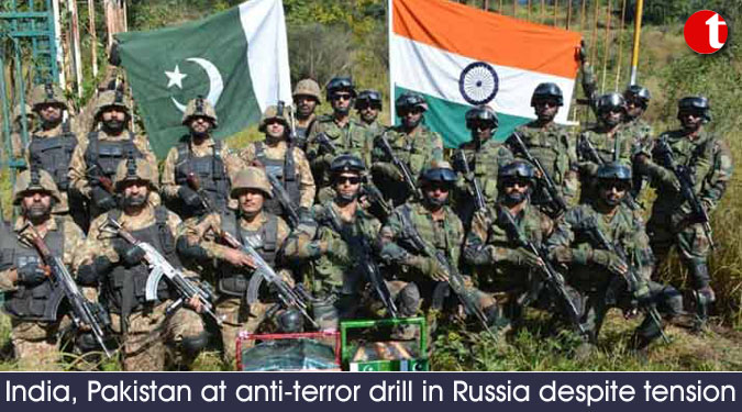 India, Pakistan at anti-terror drill in Russia despite tension