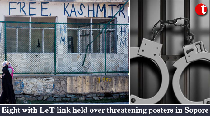 Eight with LeT link held over threatening posters in Sopore