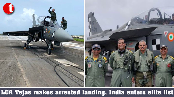 LCA Tejas makes arrested landing, India enters elite list
