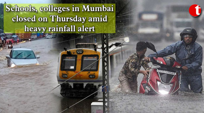 Schools, colleges in Mumbai closed on Thursday amid heavy rainfall alert