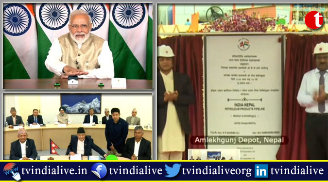 PM Modi inaugurates historic Indo-Nepal petro pipeline