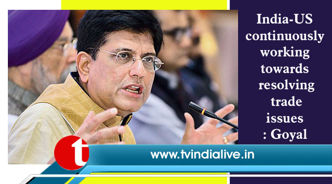 India-US continuously working towards resolving trade issues: Goyal