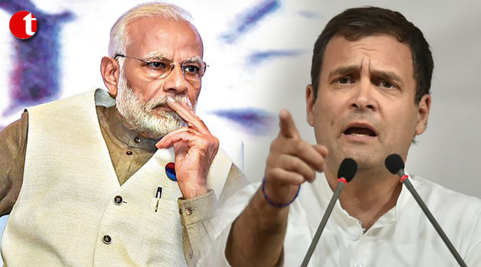 100 days no development, Congrats: Rahul Gandhi jabs PM Modi