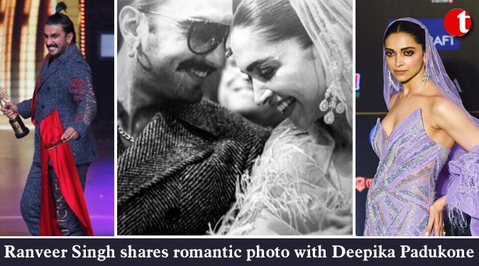 Ranveer Singh shares romantic photo with Deepika