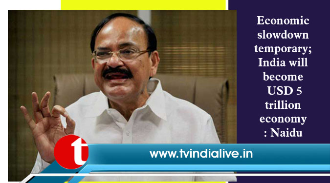 Economic slowdown temporary; India will become USD 5 trillion economy: Naidu