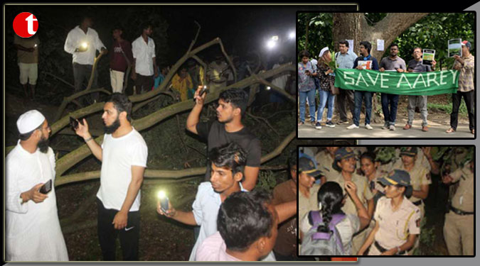 Sec 144 imposed in Aarey after protests over tree cutting; 38 booked, 60 detained